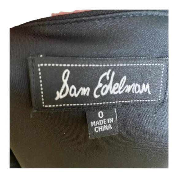 Sam Edelman Metallic Trim Long Sleeve Shift Dress - Picture 3 of 7